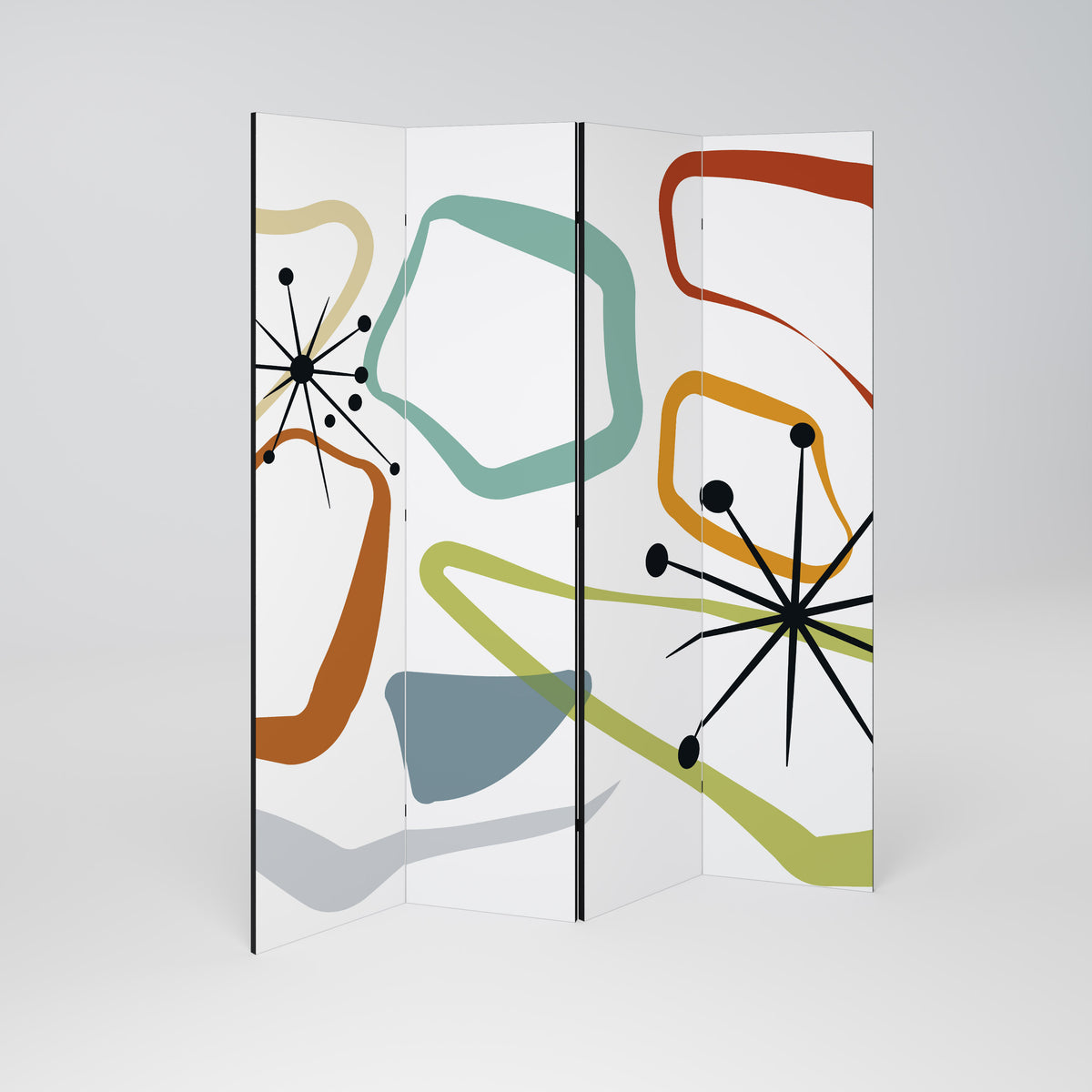 INTO THE RIM Decorative 4-Panel Room Divider