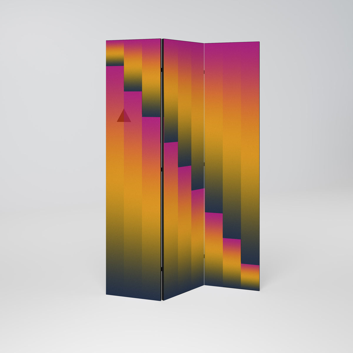 GOLDEN FADE Decorative 3-Panel Room Divider
