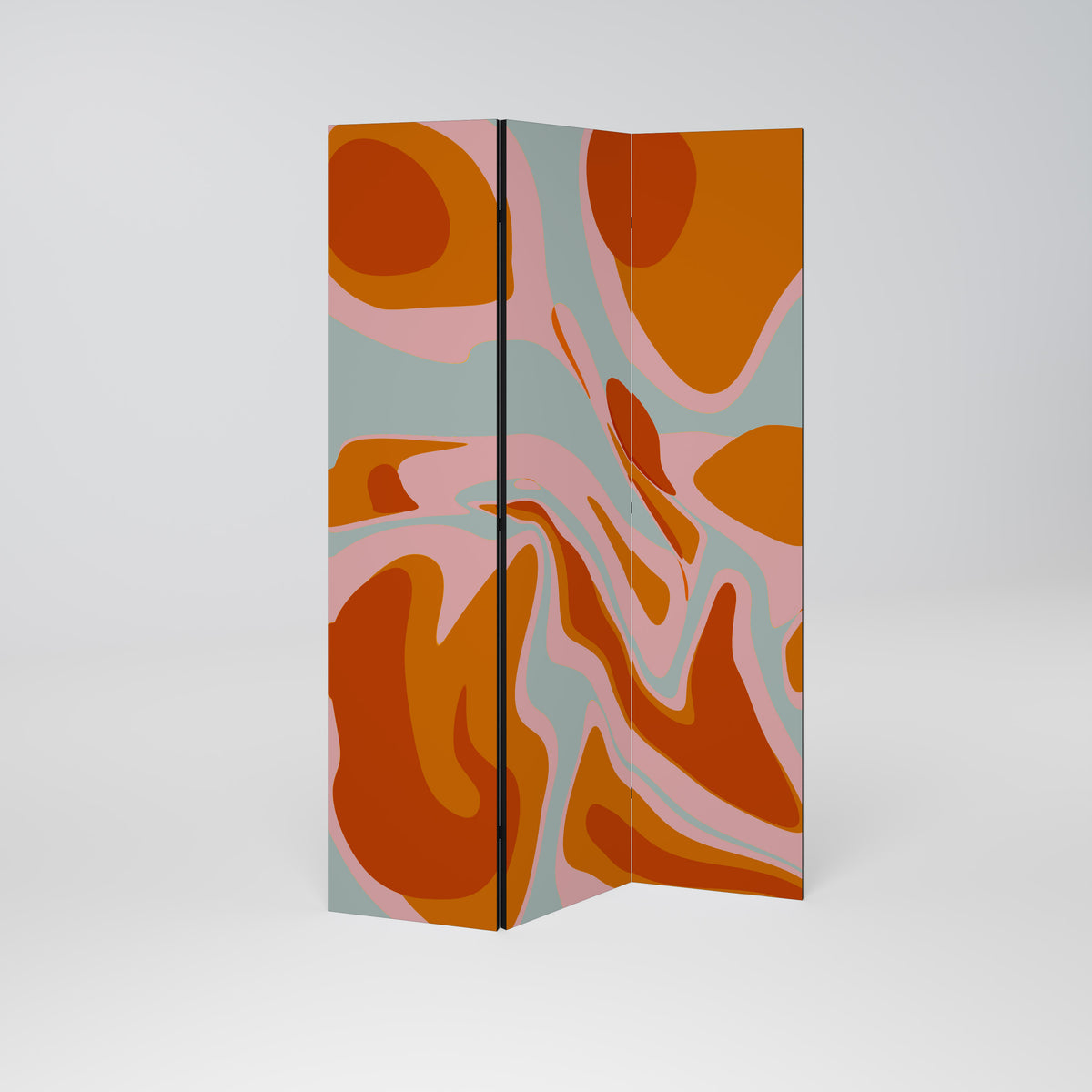 FLOATING BURN Paravento Decorativo a 3 Pannelli