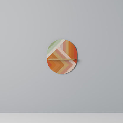 GRADIENT PICKS Mensola ovale per opere d'arte in effetto rovere