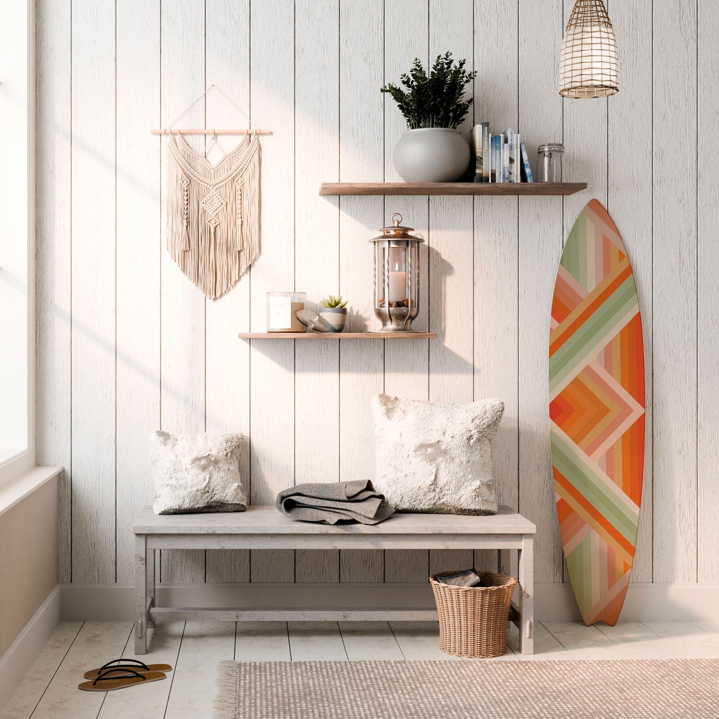 GRADIENT PICKS Decorative Plywood Surfboard