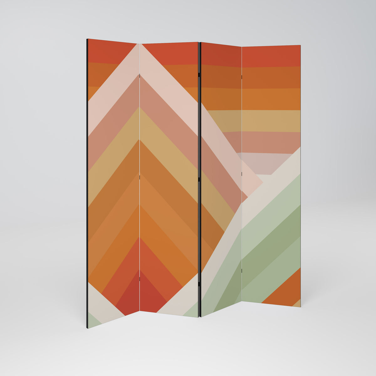 GRADIENT PICKS Paravento Decorativo a 4 Pannelli