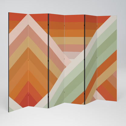 GRADIENT PICKS Divisorio decorativo per ambienti a 6 pannelli