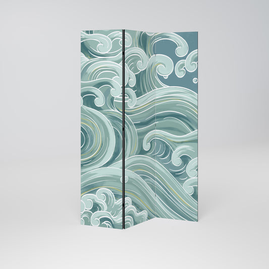 Divisorio decorativo per ambienti a 3 pannelli ASIAN SWAY