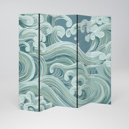 Divisorio decorativo per ambienti a 5 pannelli ASIAN SWAY