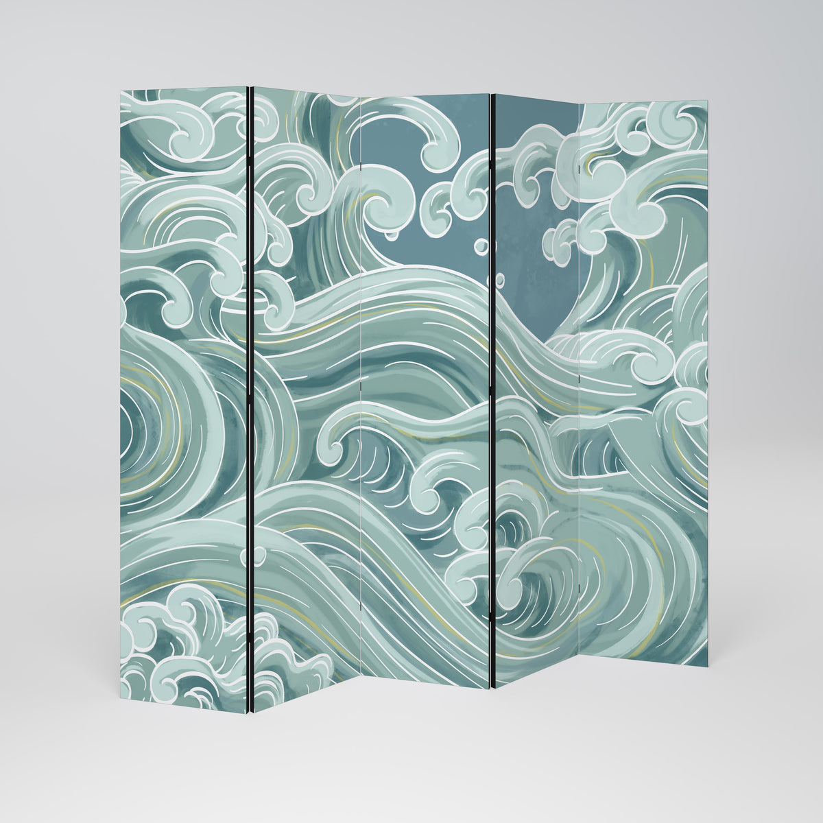 ASIAN SWAY Decorative 5-Panel Room Divider