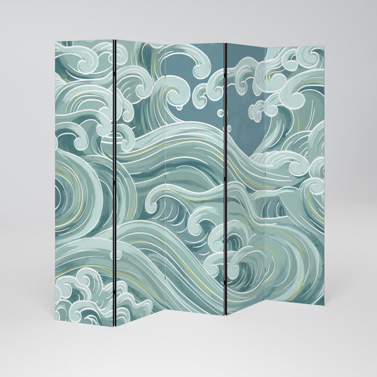 Divisorio decorativo per ambienti a 5 pannelli ASIAN SWAY