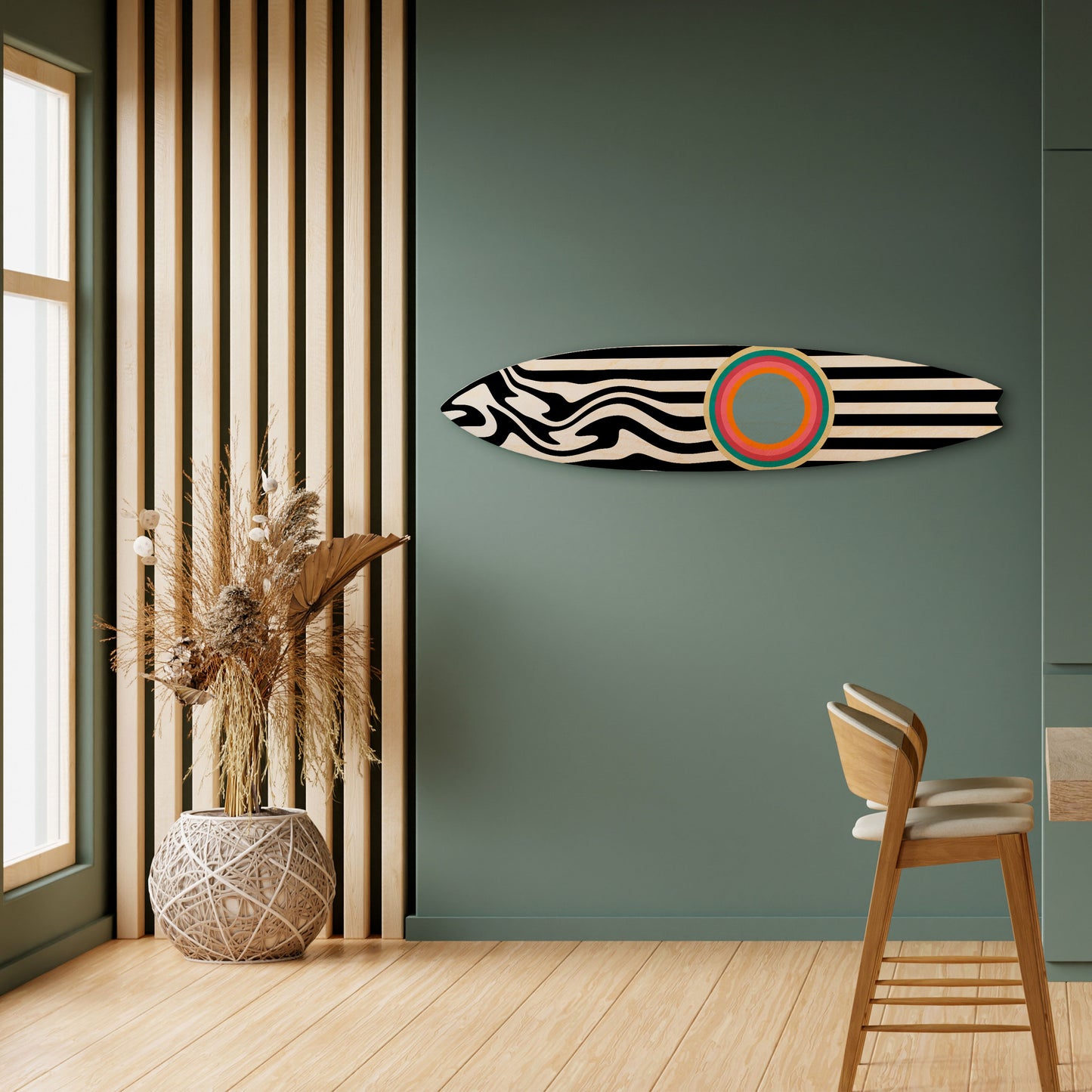 SPECTRA SHOWCASE Tavola da surf decorativa in compensato