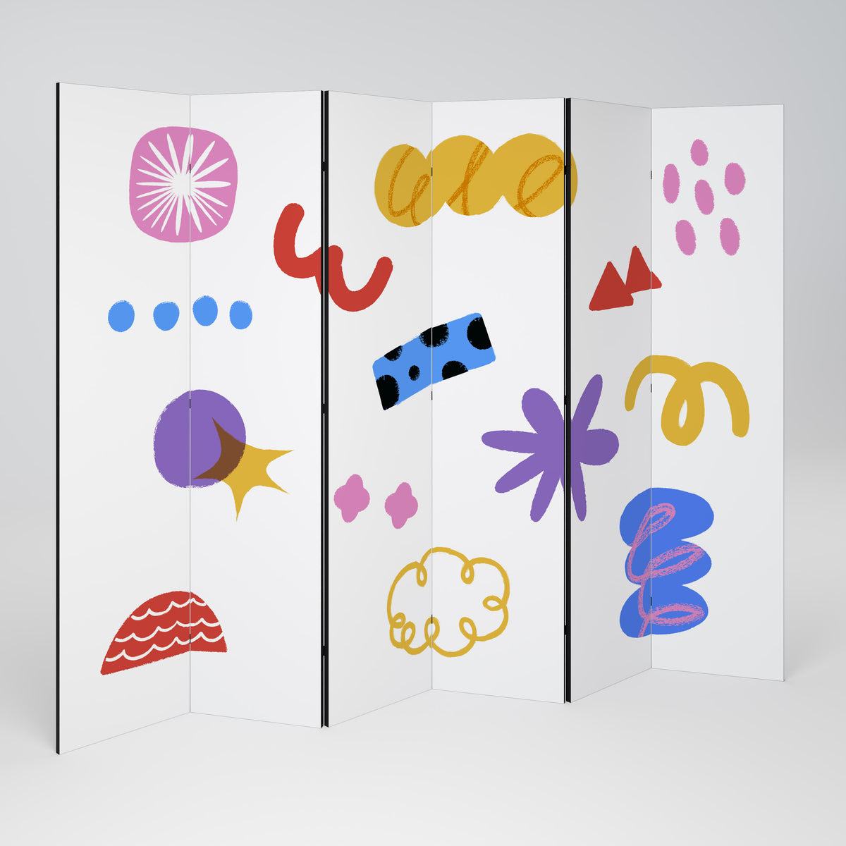 DREAMY MOOD Decorative 6-Panel Room Divider