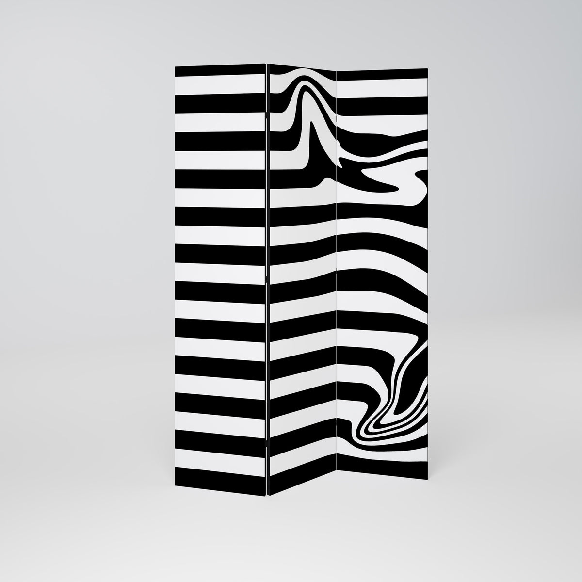 POLYLINE FUZZY Paravento Decorativo a 3 Pannelli