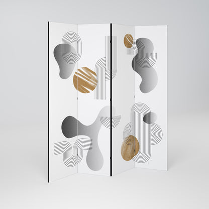 CLEAR CREATIONS Divisorio decorativo per ambienti a 4 pannelli