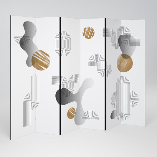 CLEAR CREATIONS Divisorio decorativo per ambienti a 6 pannelli