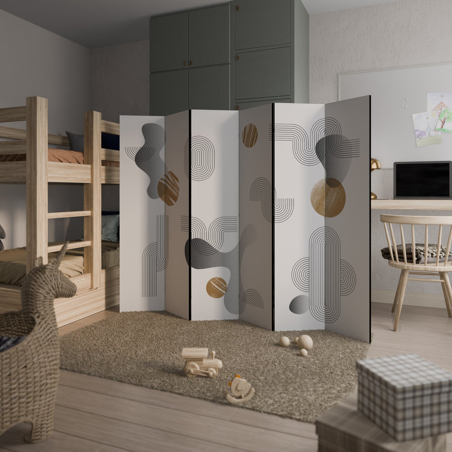 CLEAR CREATIONS Divisorio decorativo per ambienti a 6 pannelli