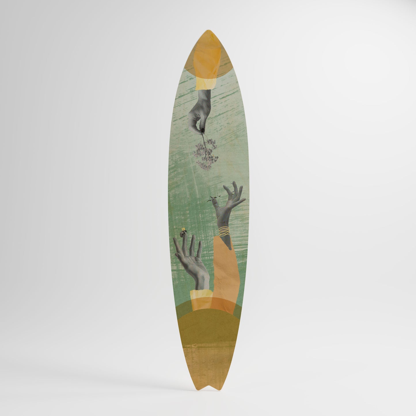 EARTH ELEMENTS Decorative Plywood Surfboard