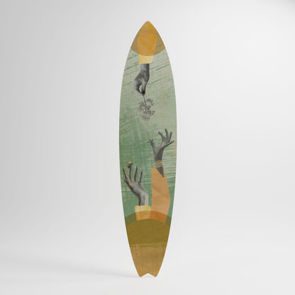 EARTH ELEMENTS Decorative Plywood Surfboard