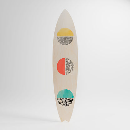 SUNNY TREASURE Tavola da surf decorativa in compensato