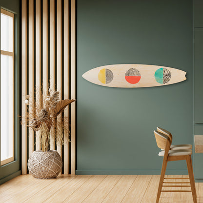 SUNNY TREASURE Tavola da surf decorativa in compensato