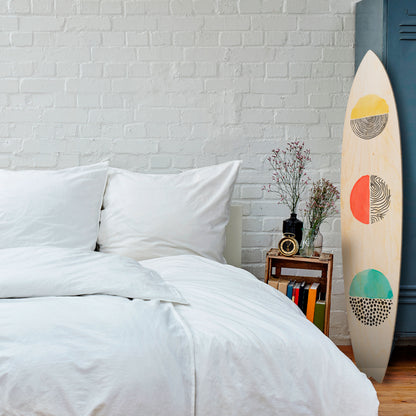 SUNNY TREASURE Tavola da surf decorativa in compensato