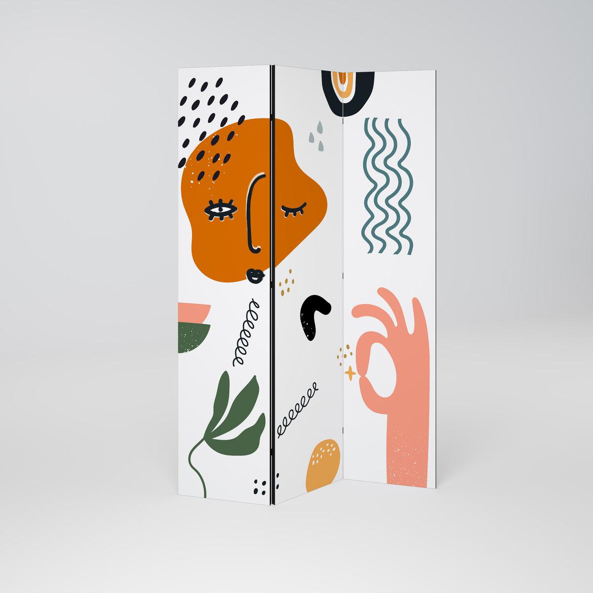 MATISSE WHIMSY Paravento Decorativo a 3 Pannelli