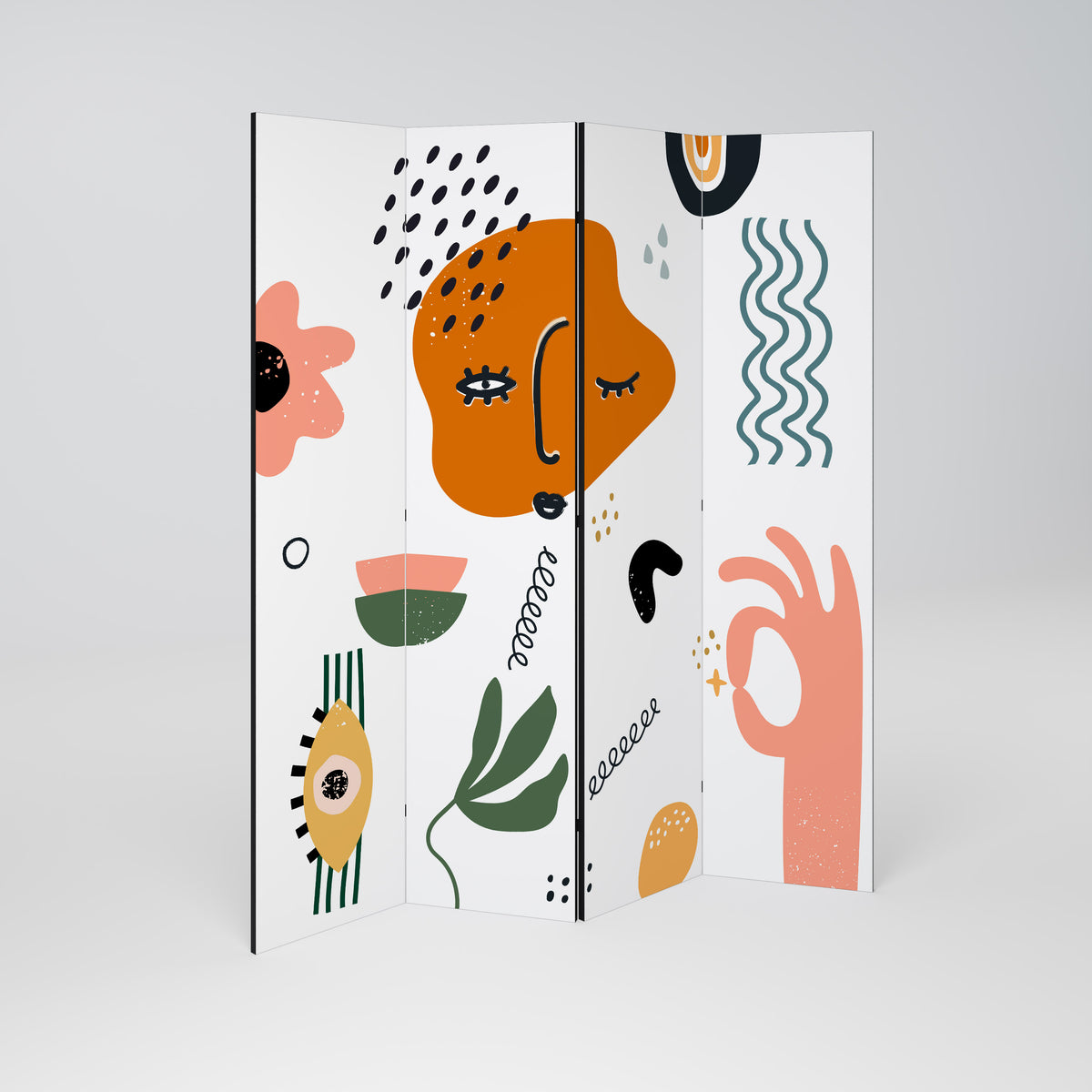 MATISSE WHIMSY Decorative 4-Panel Room Divider