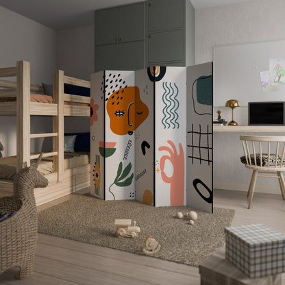 MATISSE WHIMSY Divisorio decorativo per ambienti a 5 pannelli
