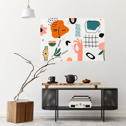 Poster orizzontale staccabile e attaccabile MATISSE WHIMSY