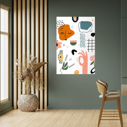 Poster verticale staccabile e attaccabile MATISSE WHIMSY