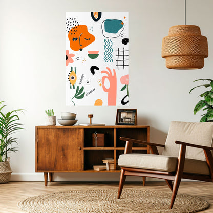 Poster verticale staccabile e attaccabile MATISSE WHIMSY
