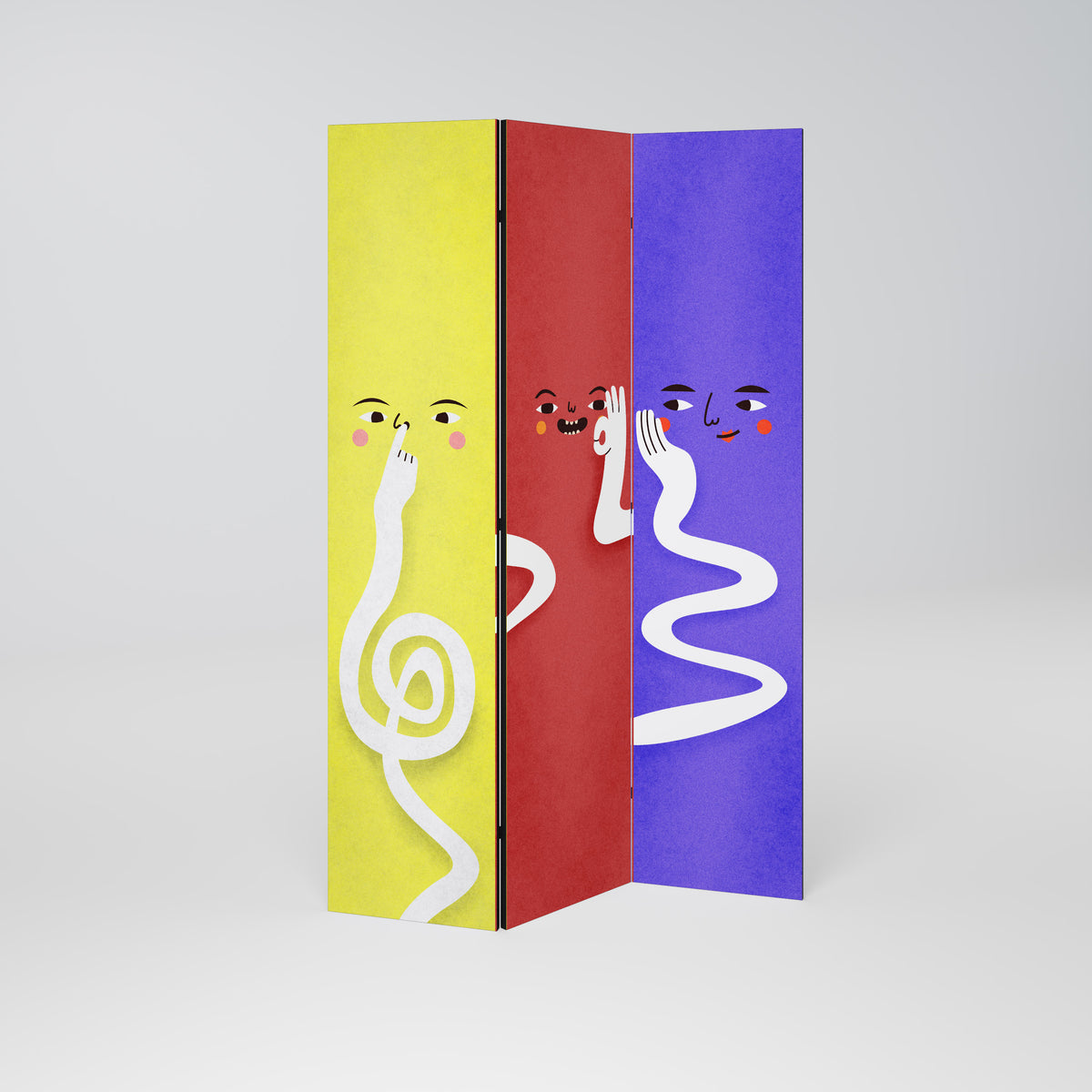 LIVELY FEATURES Paravento Decorativo a 3 Pannelli
