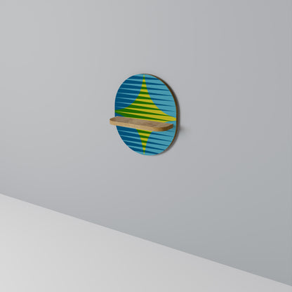 PERFECTION PICKS Mensola ovale per opere d'arte in effetto rovere