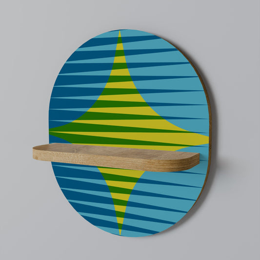 PERFECTION PICKS Mensola ovale per opere d'arte in effetto rovere