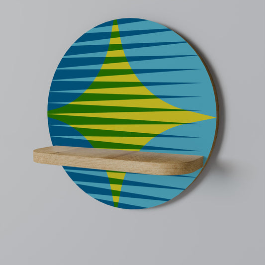 PERFECTION PICKS Mensola rotonda per opere d'arte in effetto rovere