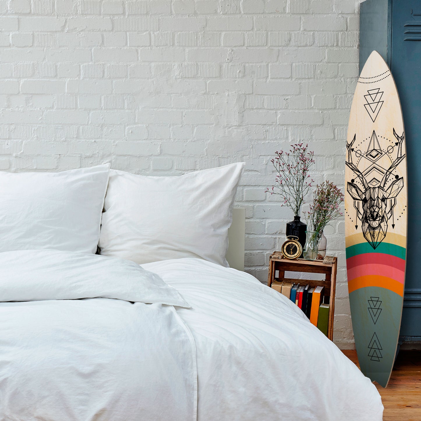 DEER OF COLOR Tavola da surf decorativa in compensato