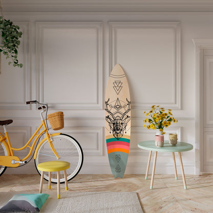 DEER OF COLOR Tavola da surf decorativa in compensato