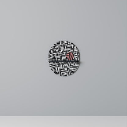LIVING DOT Oval Art Shelf In Black Finish