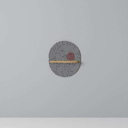 LIVING DOT Mensola ovale per opere d'arte in effetto rovere