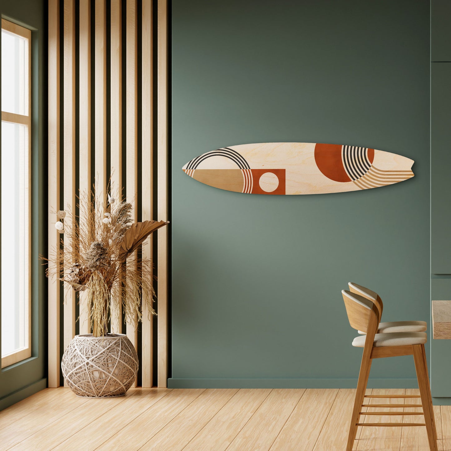 SPACE AROUND Tavola da surf decorativa in compensato