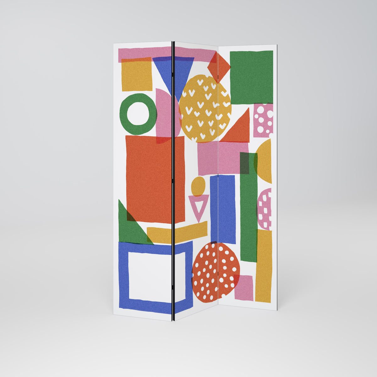 GEOMETRIC GLIMMER Paravento Decorativo a 3 Pannelli