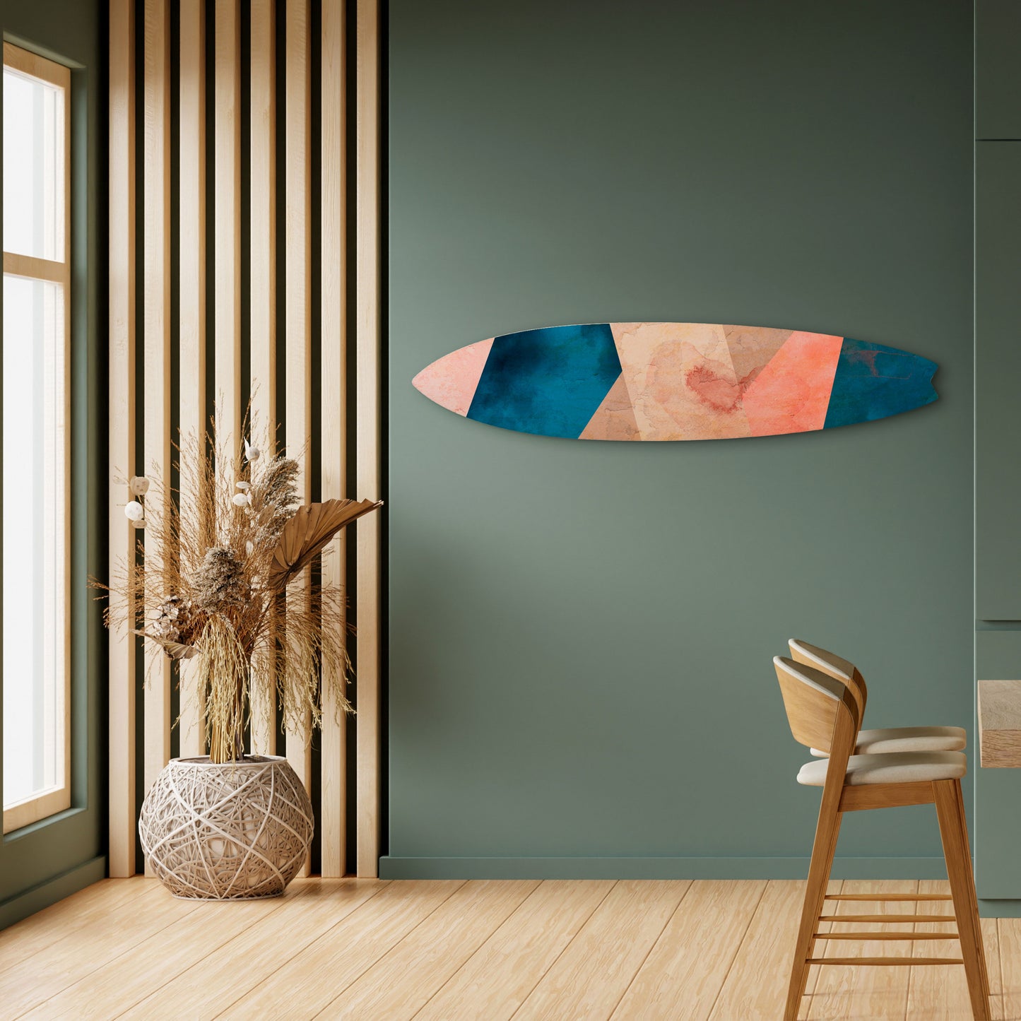 PEONY INTERIOR Decorative Plywood Surfboard