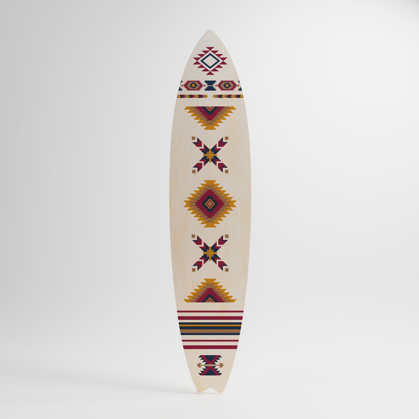 ETHNIC TEASER Decorative Plywood Surfboard