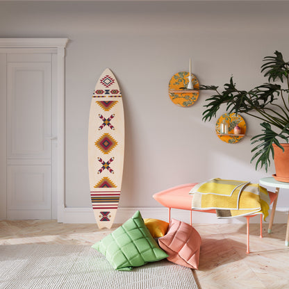 ETHNIC TEASER Decorative Plywood Surfboard