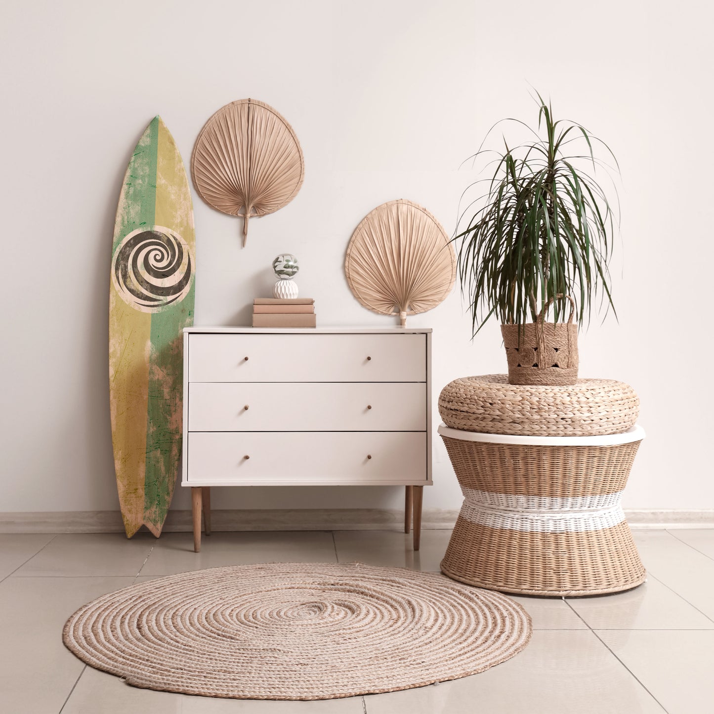 CURLY MODE Decorative Plywood Surfboard