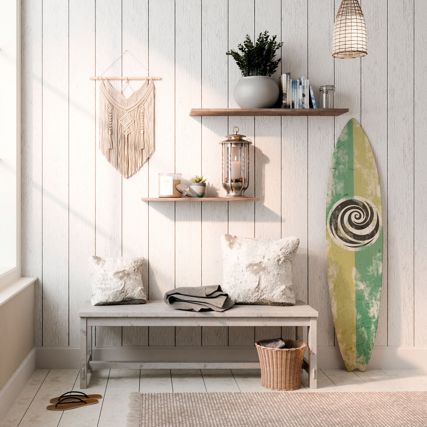 CURLY MODE Decorative Plywood Surfboard