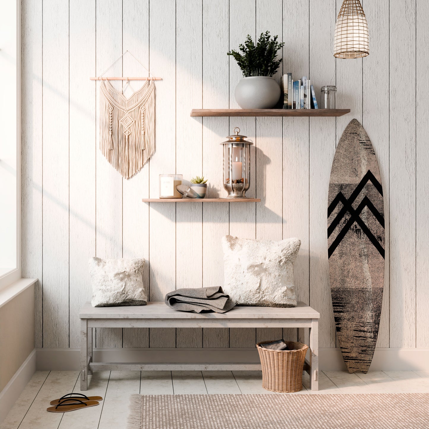 SUMMIT STRIPES Surfboard Decorative Panel