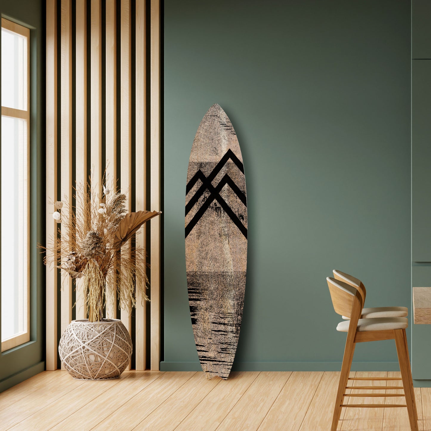 SUMMIT STRIPES Tavola da surf decorativa in compensato