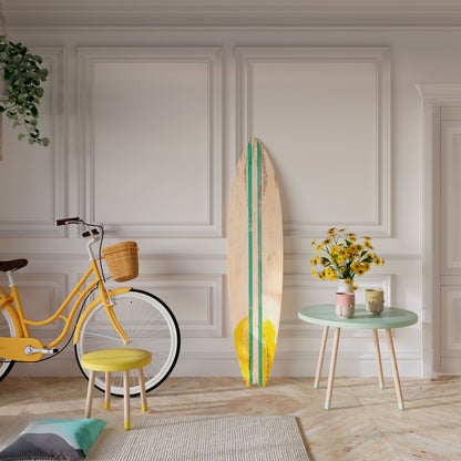 SUNSET RIDER Tavola da surf decorativa in compensato