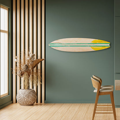 SUNSET RIDER Tavola da surf decorativa in compensato