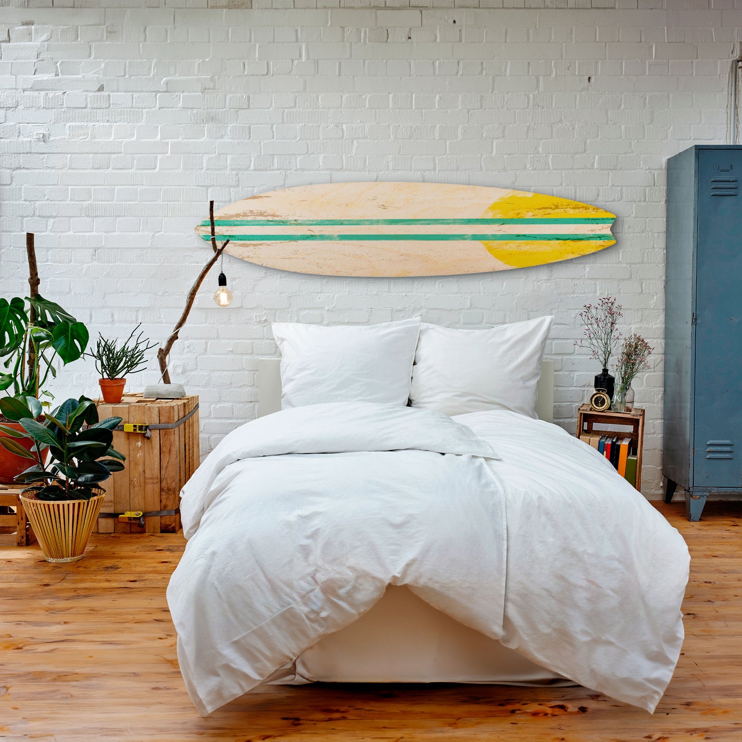 SUNSET RIDER Tavola da surf decorativa in compensato