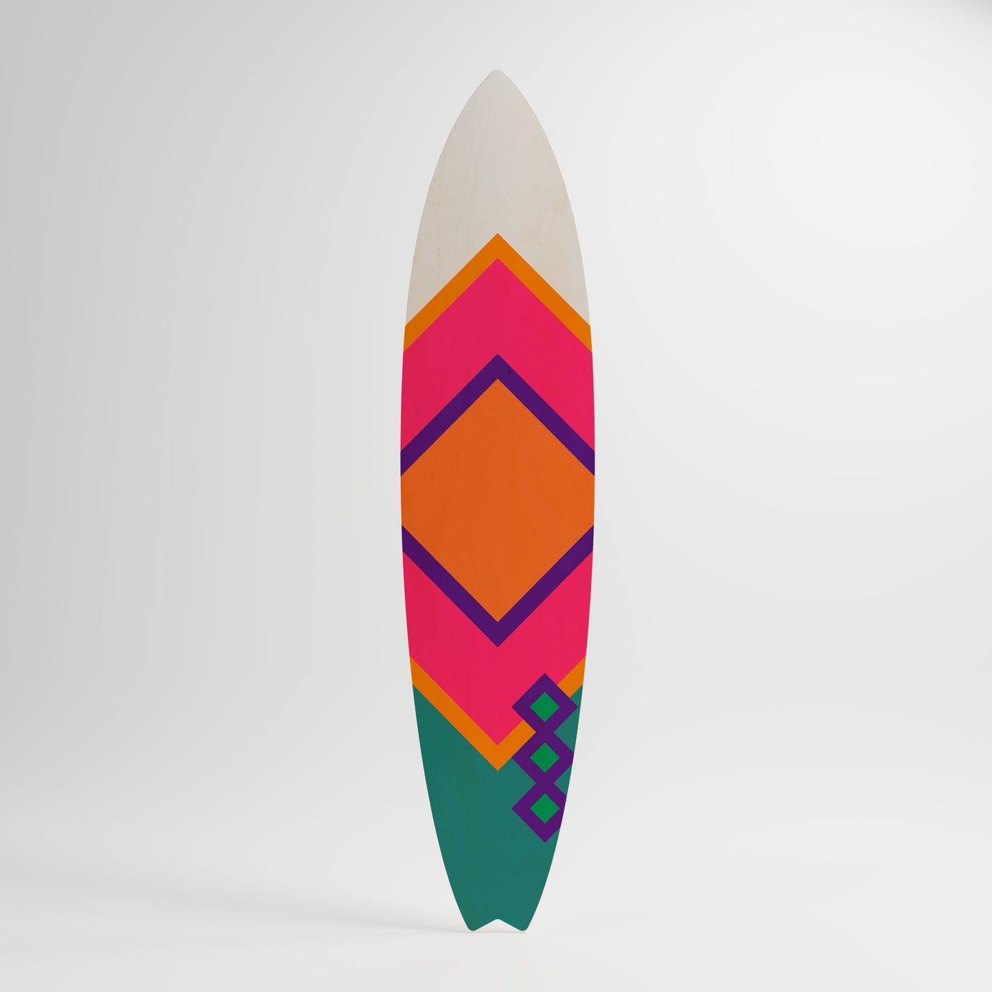 LUMINOUS BRILLIANCE Decorative Plywood Surfboard