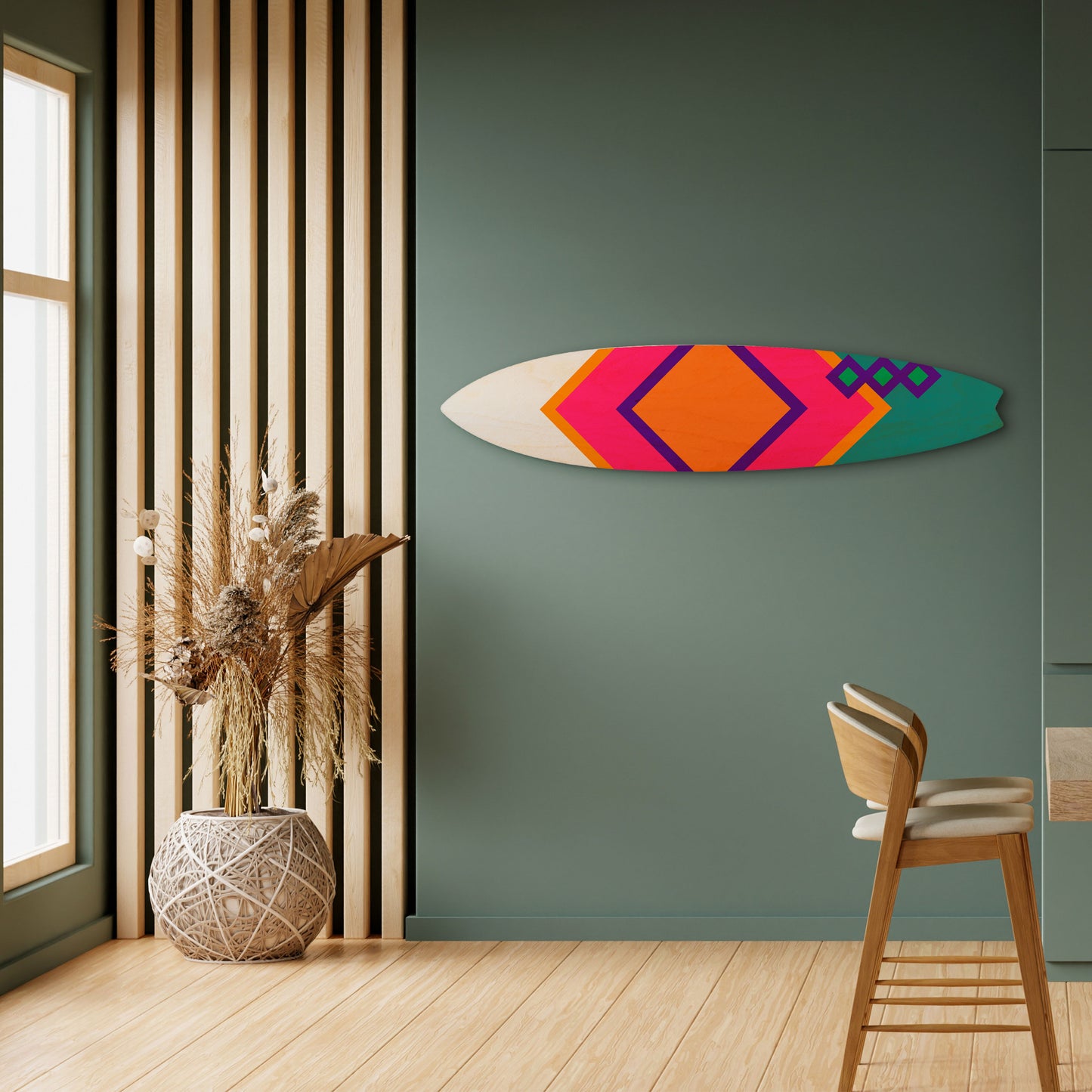 LUMINOUS BRILLIANCE Decorative Plywood Surfboard